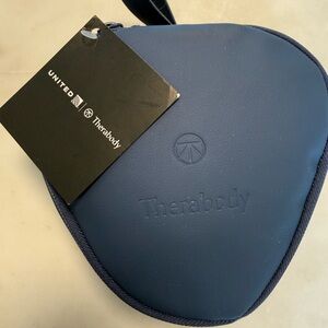 Therabody Navy Blue Travel Case with Tag
